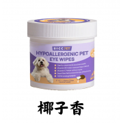 HICCPET 寵物淚痕潔眼紙 100片裝 - 椰子香（貓狗適用）